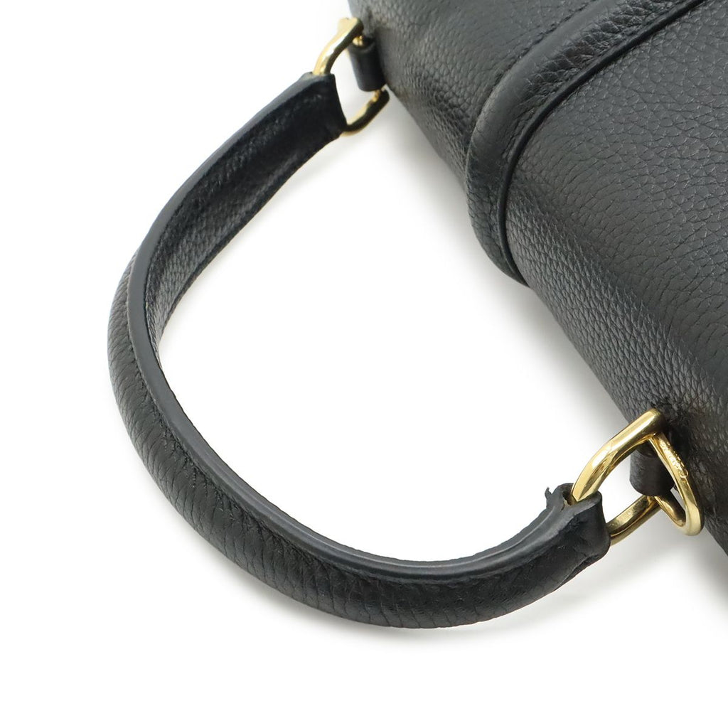 Celine 16 Small 2-Way Shoulder Bag Leather Black Gold — view 5