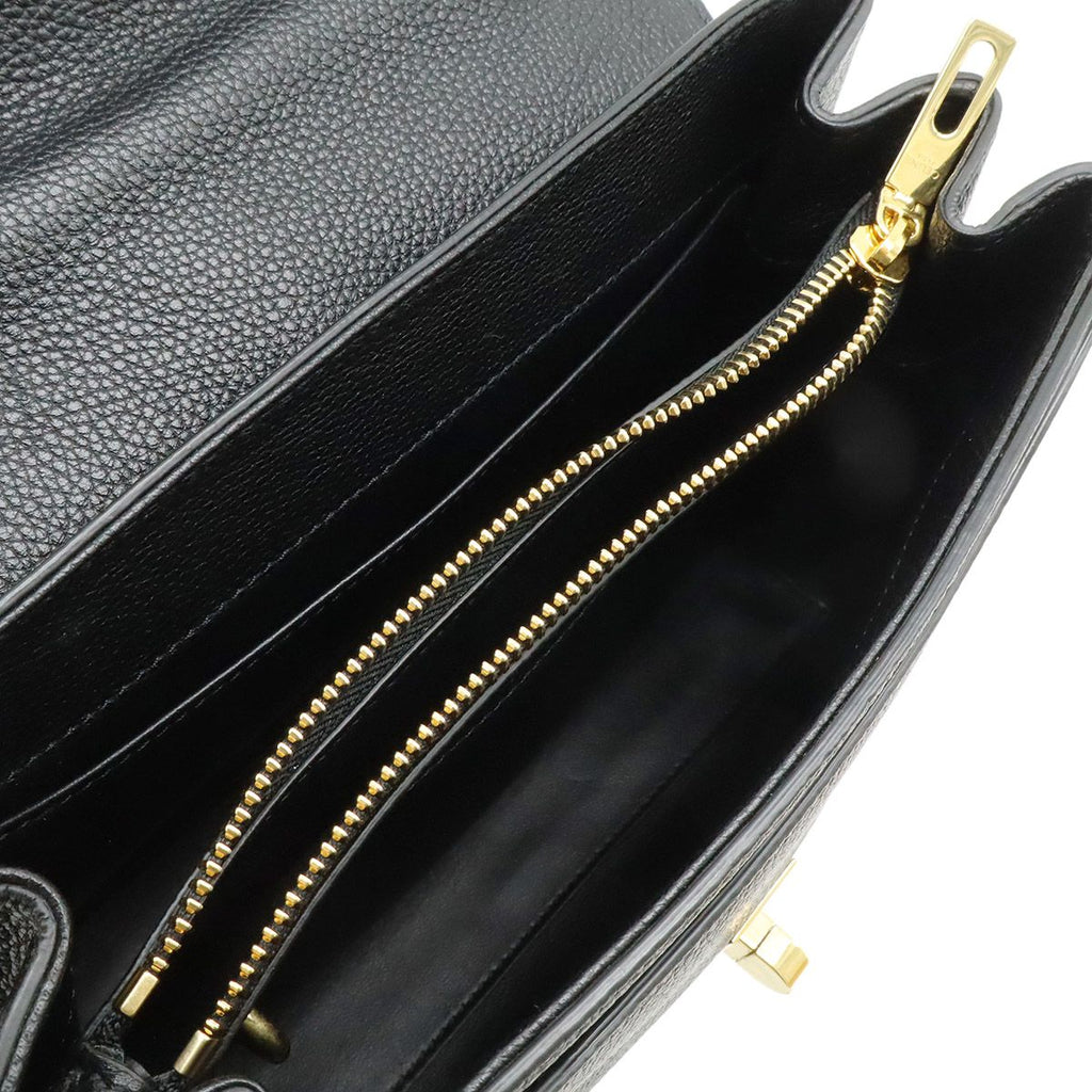 Celine 16 Small 2-Way Shoulder Bag Leather Black Gold — view 6