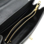 Celine 16 Small 2-Way Shoulder Bag Leather Black Gold — view 6