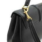 Celine 16 Small 2-Way Shoulder Bag Leather Black Gold — view 4