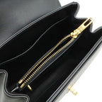 Celine Mini 16 Seeds One Handle 2-Way Shoulder Bag Calfskin Black Gold — view 6