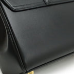 Celine Mini 16 Seeds One Handle 2-Way Shoulder Bag Calfskin Black Gold — view 7