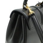 Celine Mini 16 Seeds One Handle 2-Way Shoulder Bag Calfskin Black Gold — view 4