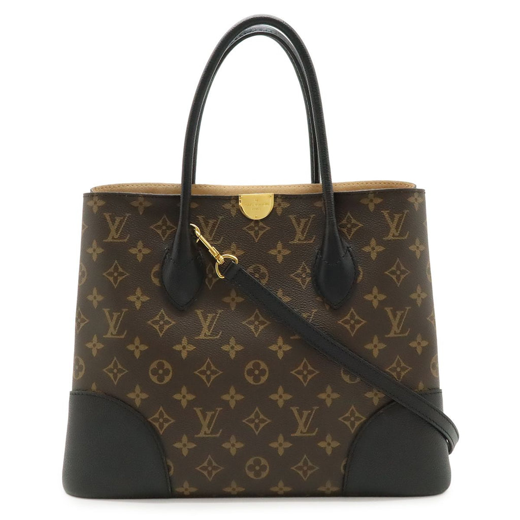 Louis Vuitton Monogram Flandrine 2-Way Shoulder Bag Leather Noir Black