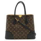 Louis Vuitton Monogram Flandrine 2-Way Shoulder Bag Leather Noir Black