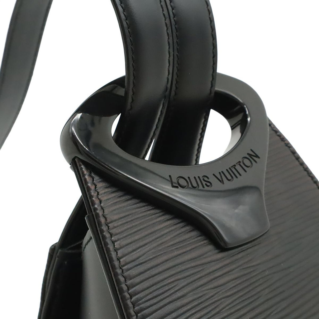 Louis Vuitton Epi Mini Shoulder Bag Crossbody Pochette Leather Noir Black — view 6