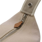 Hermes Bride-a-Brac PM Bath Pouch Makeup Cosmetic Handbag Canvas Natural Beige — view 4