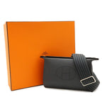 Hermes Vido Posh Evelyne Shoulder Bag Togo Grimisty Gray Silver — view 8