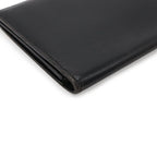 Hermes Osaka Long Billfold Bifold Wallet Box Calf Leather Black — view 3