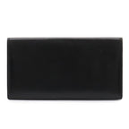 Hermes Osaka Long Billfold Bifold Wallet Box Calf Leather Black