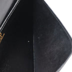 Hermes Osaka Long Billfold Bifold Wallet Box Calf Leather Black — view 6
