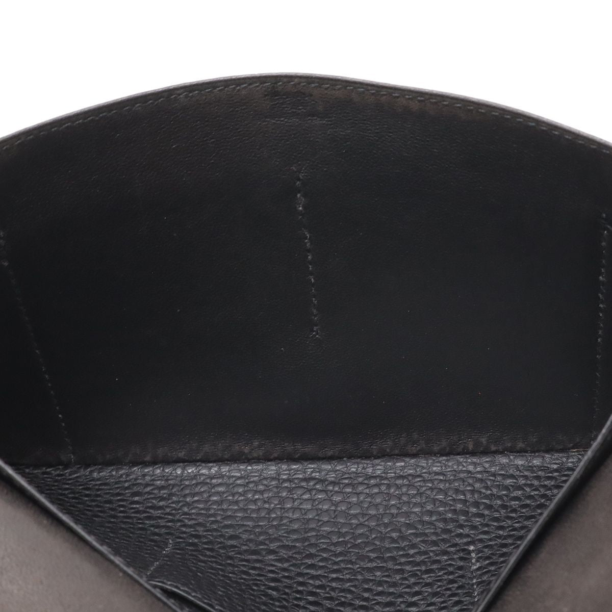 Hermes Dogon Duo GM Bifold Wallet Taurillon Clemence Leather Black with Coin — view 7