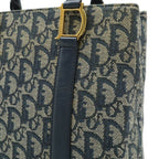 Dior Trotter Tote Jacquard Canvas Leather Navy Gold — view 8