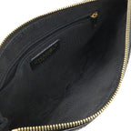 Chanel Quilted CC Logo Chain Shoulder Bag Caviar Leather Black Gold — view 5