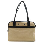 Hermes Sac Transpol Dog Carrier Pet Travel Bag Dog Toilet Ash Leather Natural