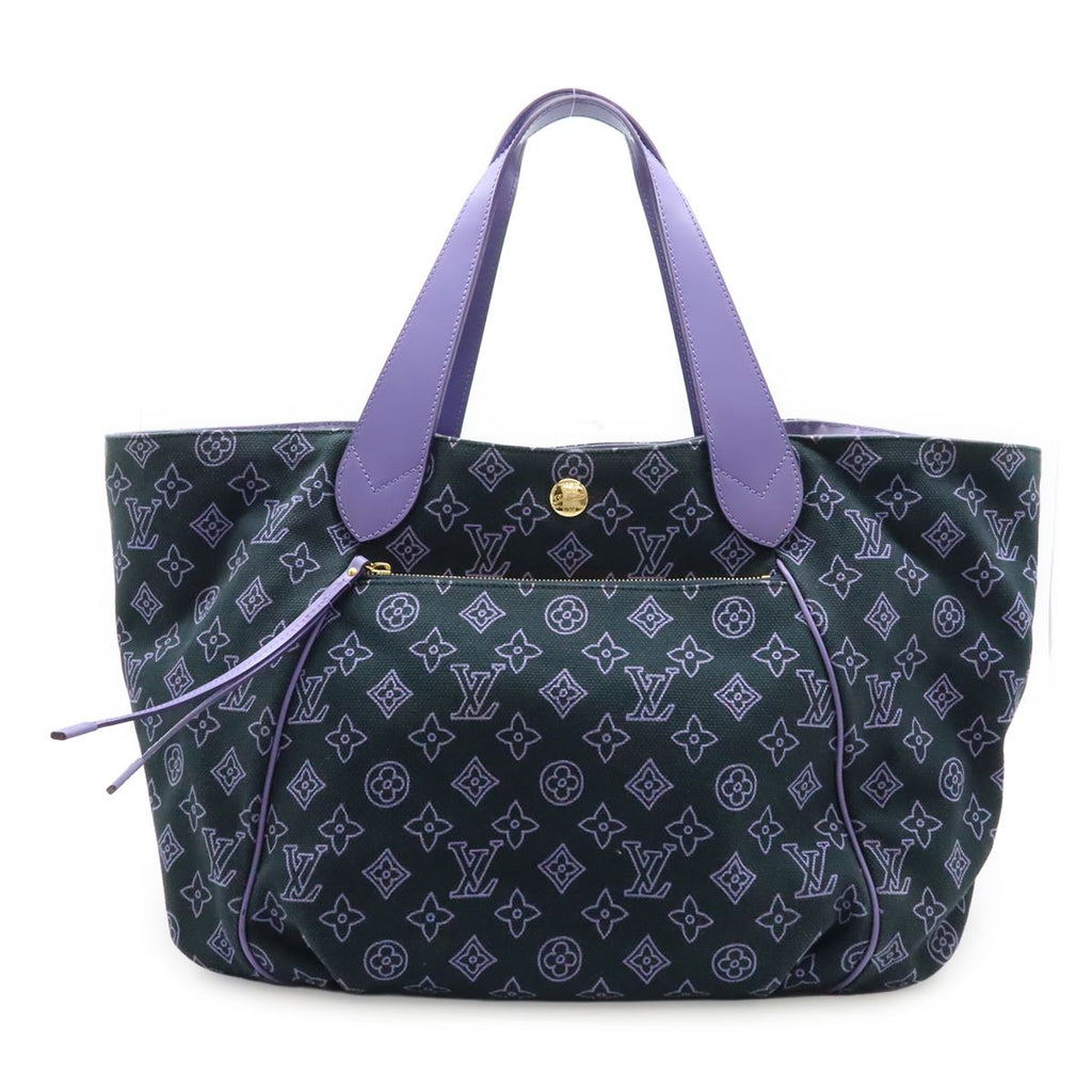 Louis Vuitton Monogram Beach Line Cabas Ipanema PM Tote Shoulder Bag Marine