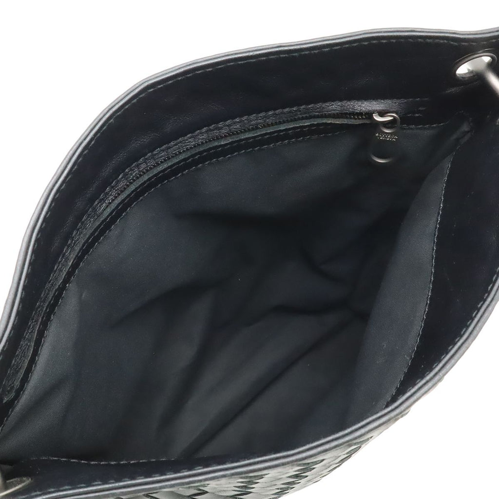 Bottega Veneta Intrecciato Shoulder Bag Crossbody Leather Black — view 6