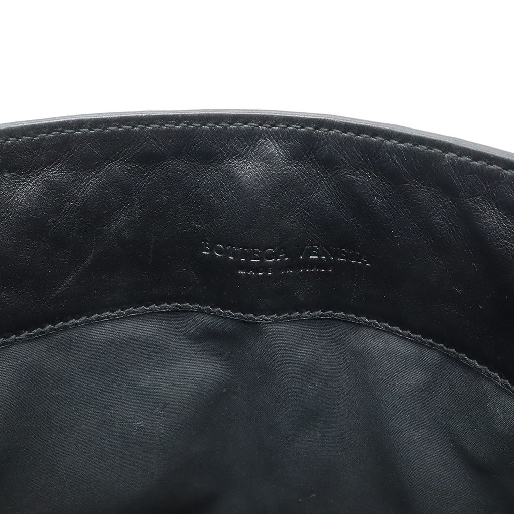 Bottega Veneta Intrecciato Shoulder Bag Crossbody Leather Black — view 7
