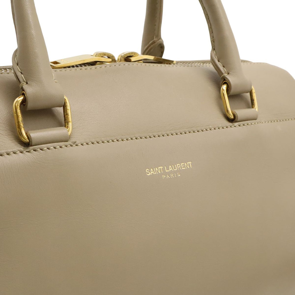 Saint Laurent Paris YSL Yves Baby Duffle Mini 2-Way Shoulder Bag Sand Beige — view 9