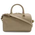 Saint Laurent Paris YSL Yves Baby Duffle Mini 2-Way Shoulder Bag Sand Beige