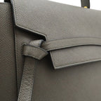 Celine Belt Bag Micro 2-Way Crossbody Leather Gray Gold — view 8