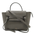 Celine Belt Bag Micro 2-Way Crossbody Leather Gray Gold