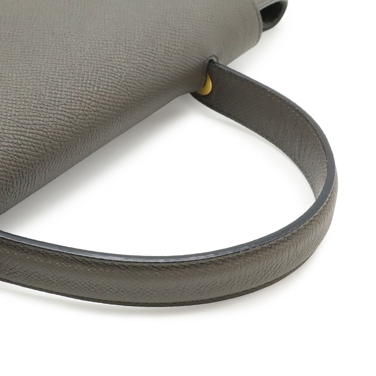 Celine Belt Bag Micro 2-Way Crossbody Leather Gray Gold — view 4
