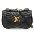 Louis Vuitton New Wave Chain MM Shoulder Bag Leather Noir Black