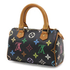 Louis Vuitton Monogram Multicolor Mini Speedy Mini Bag Pouch Case Noir Black — view 2
