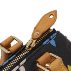 Louis Vuitton Monogram Multicolor Mini Speedy Mini Bag Pouch Case Noir Black — view 5