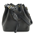 Louis Vuitton Epi Petit Noir Shoulder Bag Drawstring Black