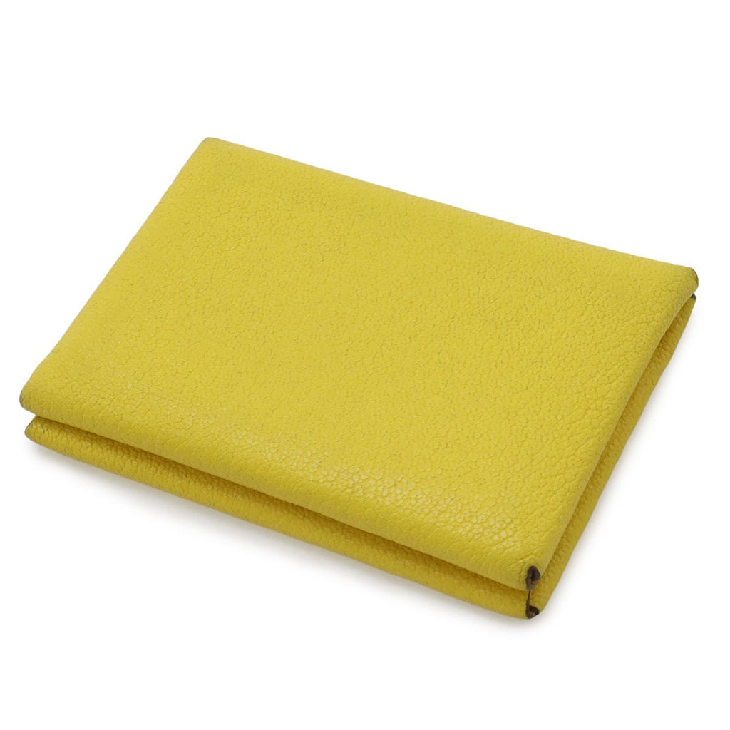 Hermes Calvi Duo Coin Purse Card Case Business Holder Chevre Leather Johnunapur — view 2