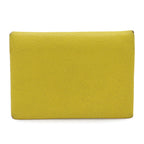 Hermes Calvi Duo Coin Purse Card Case Business Holder Chevre Leather Johnunapur