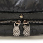 Bottega Veneta Spinner Shoulder Bag Nylon Leather Black — view 4
