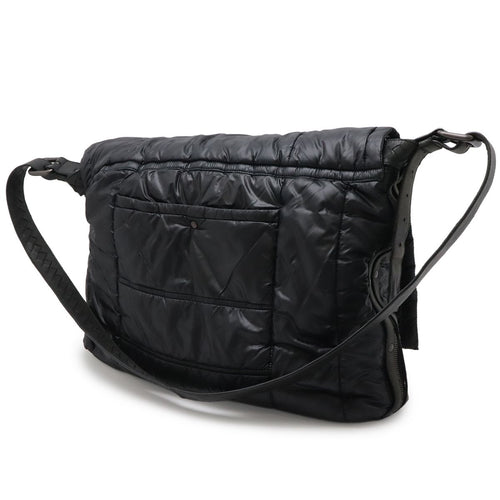 Bottega Veneta Spinner Shoulder Bag Nylon Leather Black — view 2