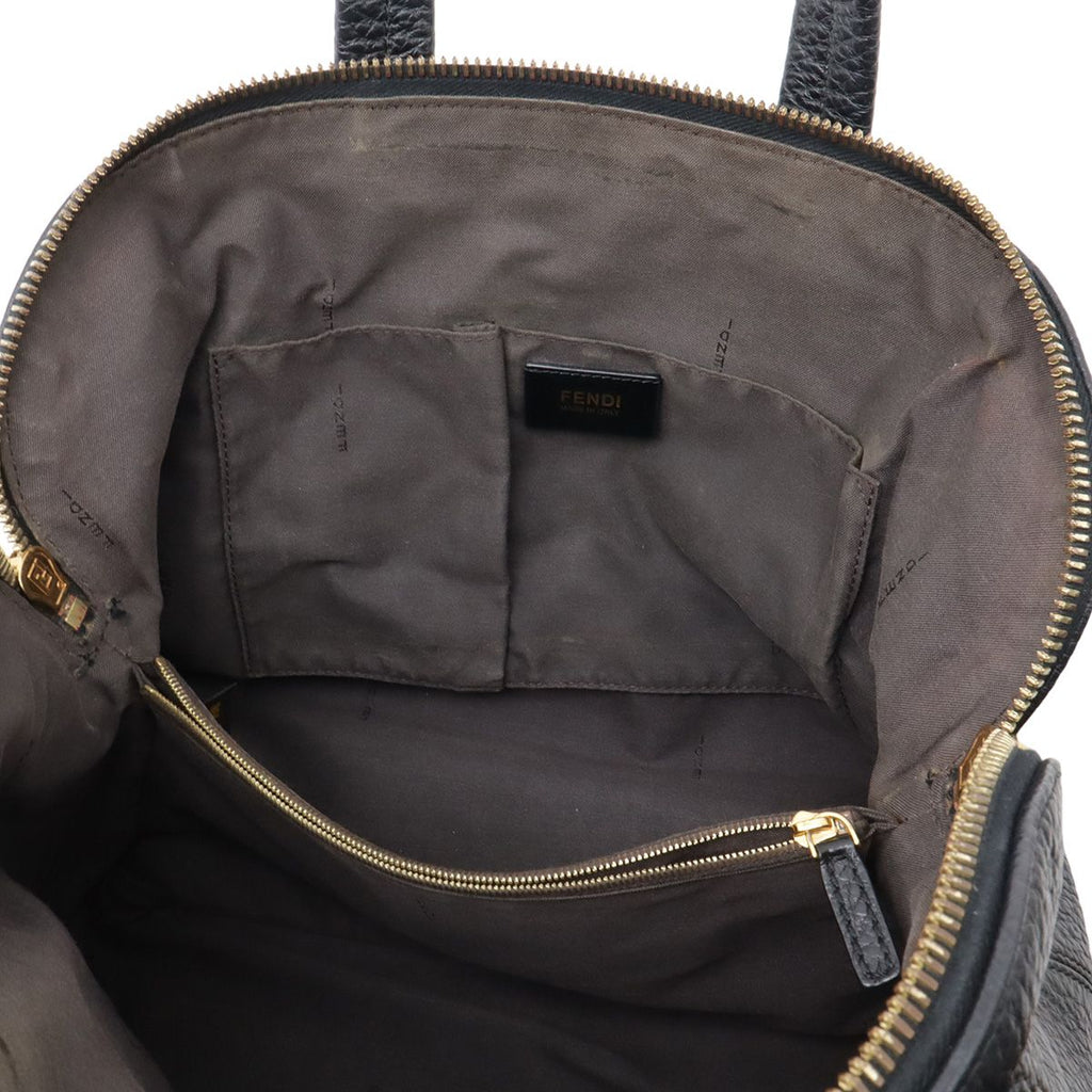 Fendi Chameleon Tote Leather Black Gold — view 6