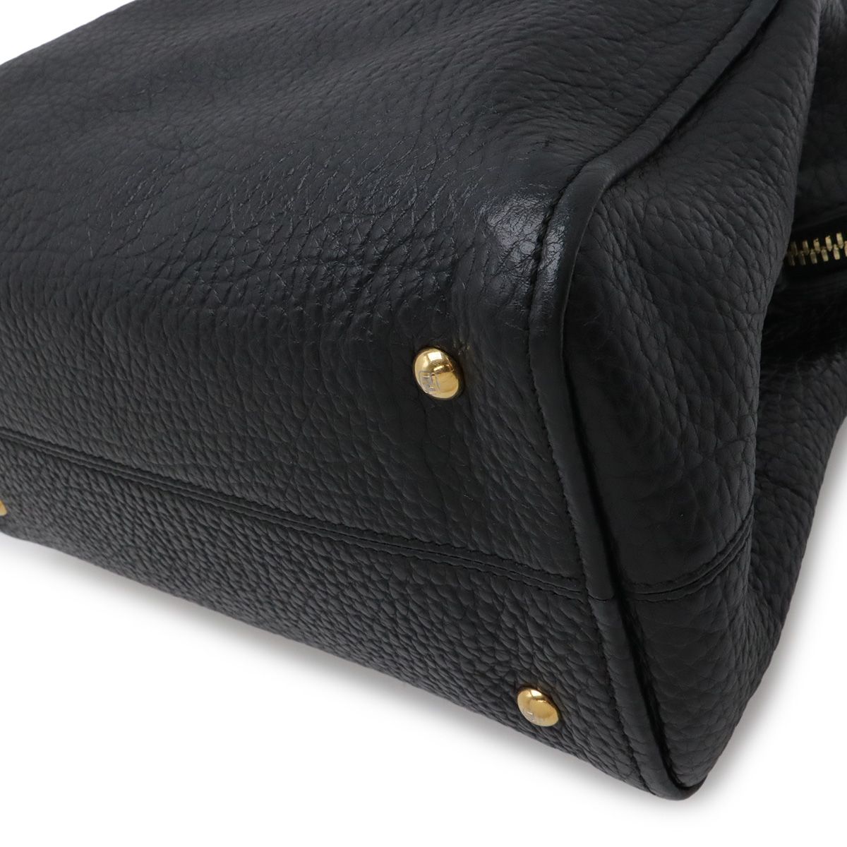 Fendi Chameleon Tote Leather Black Gold — view 3