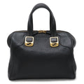 Fendi Chameleon Tote Leather Black Gold