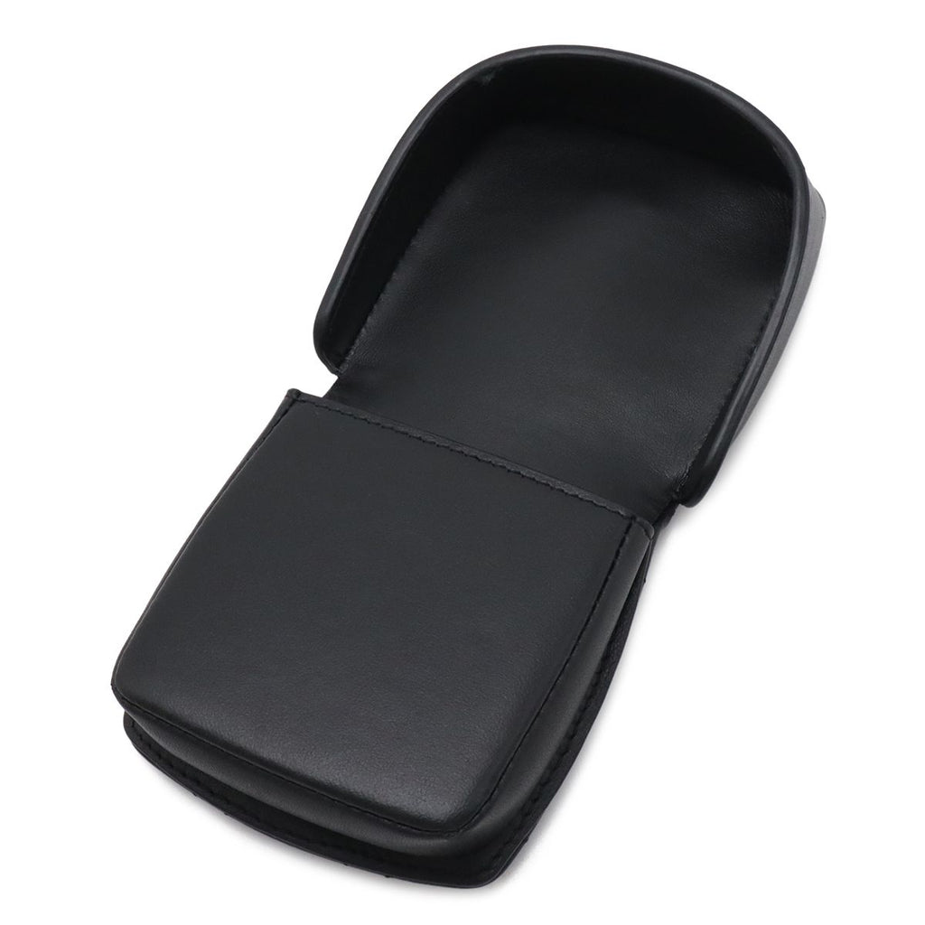 Chanel CC Logo Coin Purse Leather Black — view 6