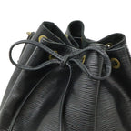 Louis Vuitton Epi Petit Noir Shoulder Bag Drawstring Black — view 4