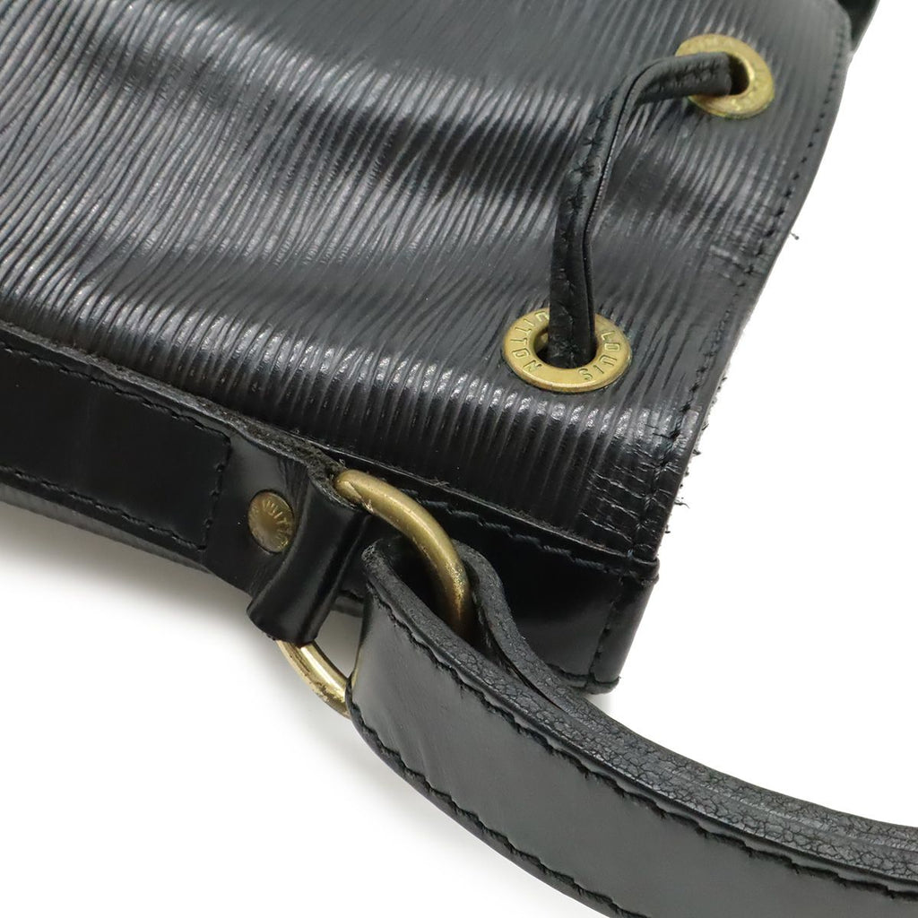 Louis Vuitton Epi Petit Noir Shoulder Bag Drawstring Black — view 6
