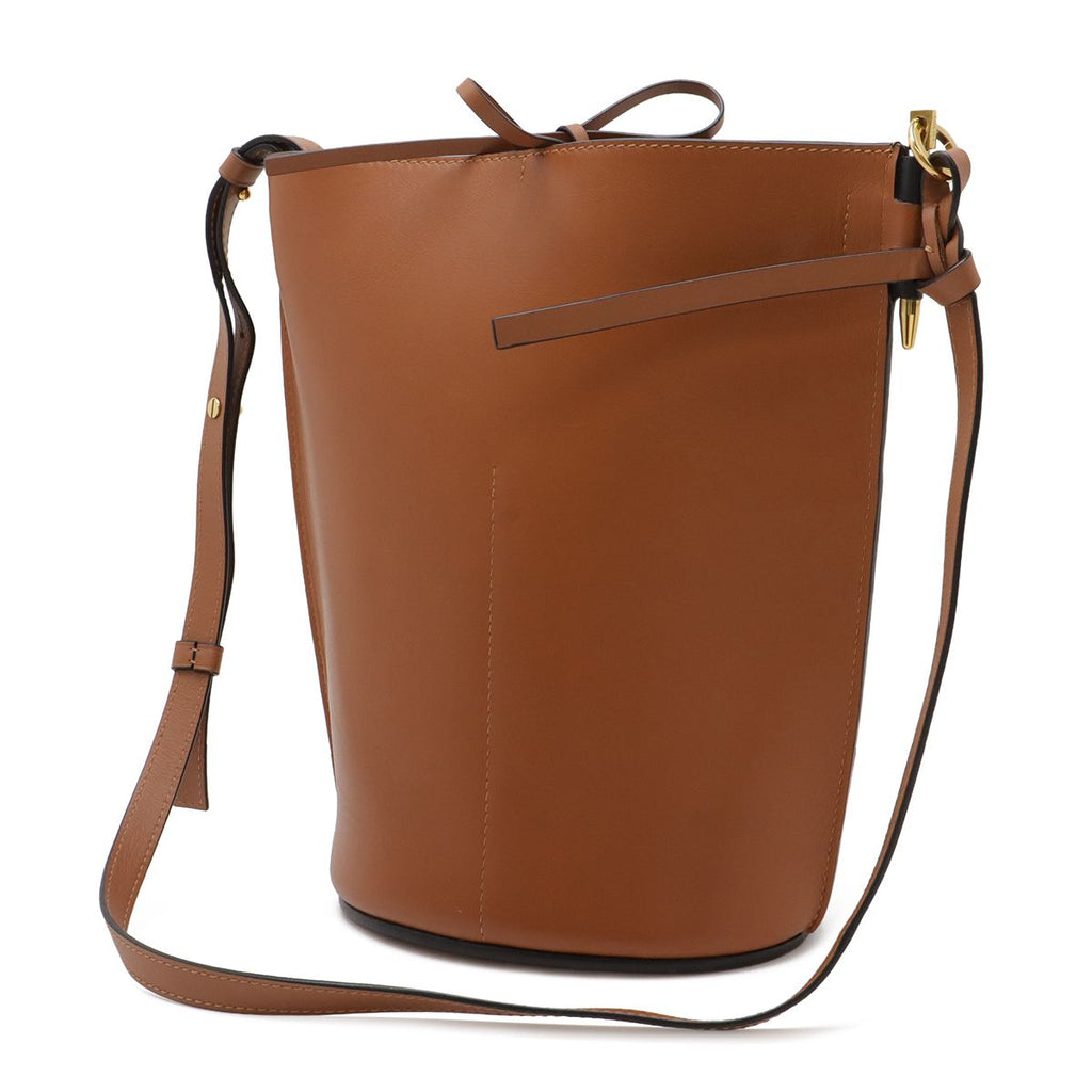 Loewe Anagram Gate Bucket Logo Perforated Shoulder Bag Crossbody Leather Black — view 2
