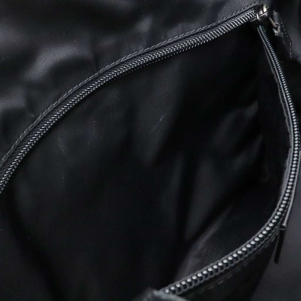 Gucci Sherry Line Webstripe Tote 2-Way Shoulder Bag Nylon Canvas Black — view 8
