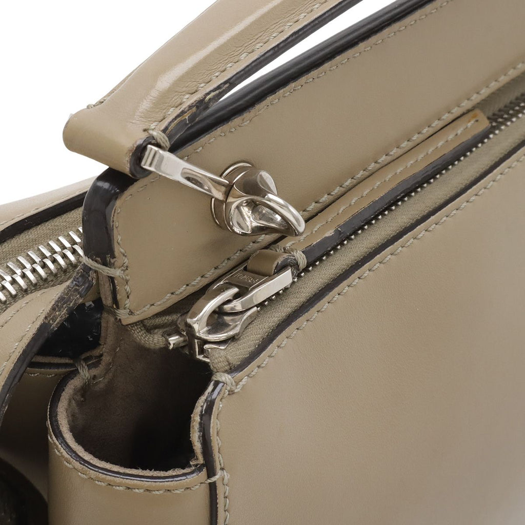 Fendi Com 2-Way Shoulder Bag Semi Leather Gray — view 4