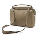 Fendi Com 2-Way Shoulder Bag Semi Leather Gray — view 2