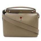 Fendi Com 2-Way Shoulder Bag Semi Leather Gray