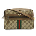 Gucci Vintage GG Plus Sherry Line Pochette Shoulder Bag Crossbody Beige Brown