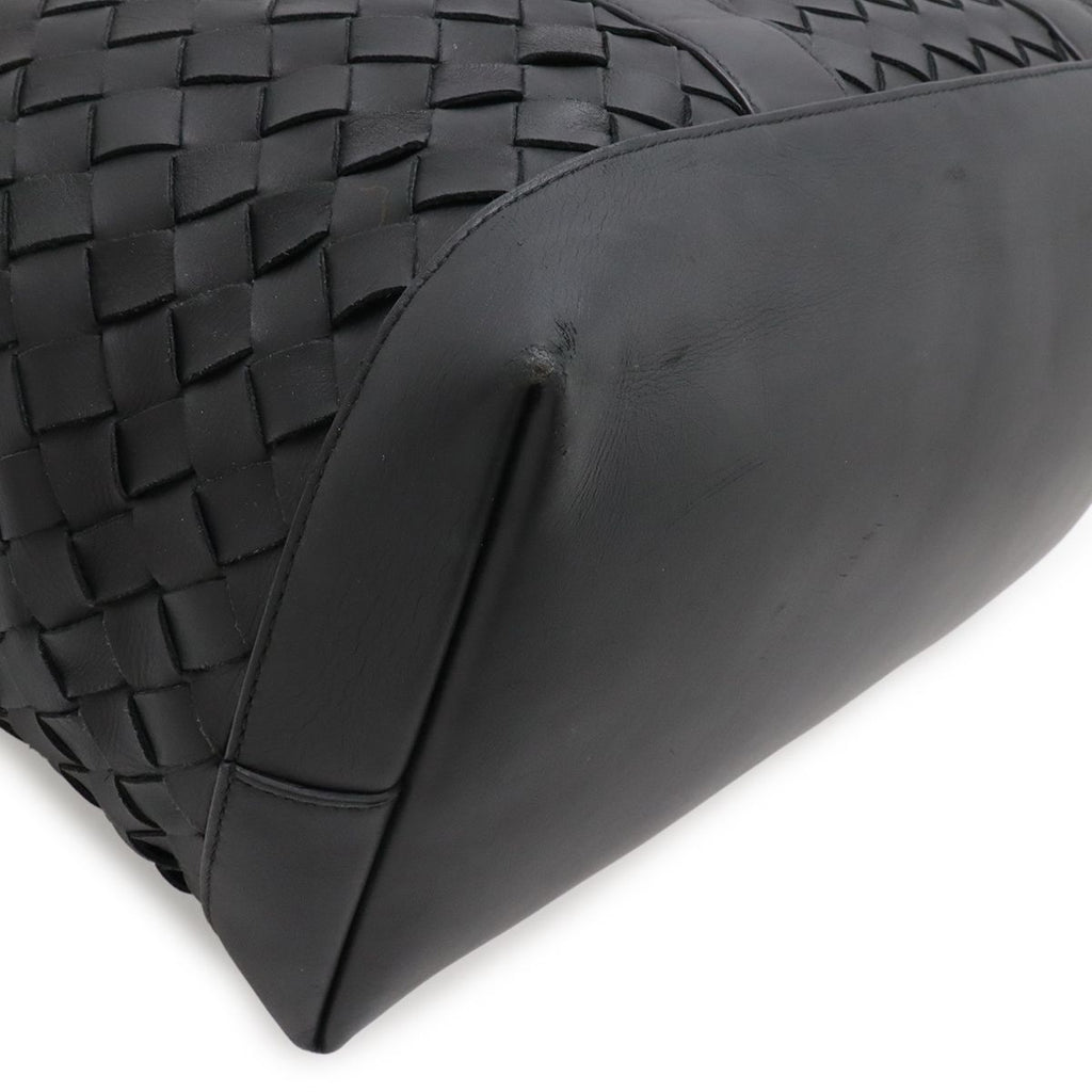 Bottega Veneta Intrecciato Tote Large Shoulder Bag Leather Black — view 3