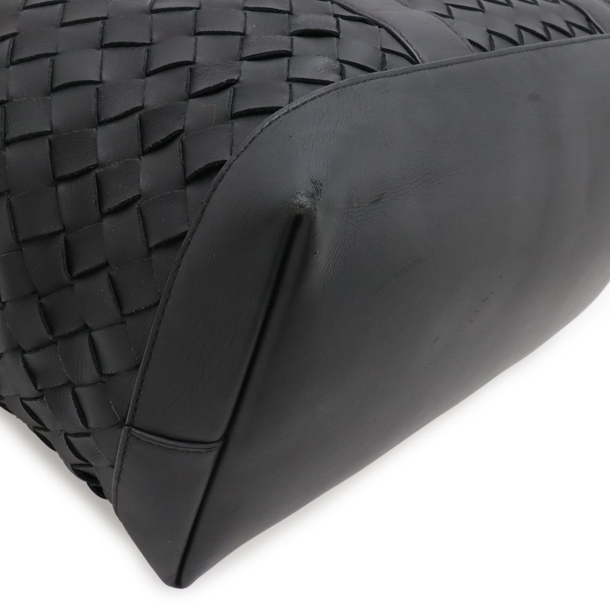 Bottega Veneta Intrecciato Tote Large Shoulder Bag Leather Black — view 3