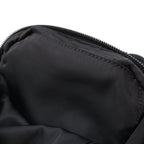 Prada Waist Bag Pouch Hip Nylon Nero Black Silver — view 7